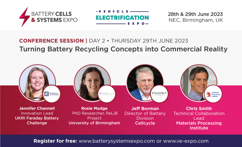 CONFERENCE PRESENTATION - Turning battery recycling concepts into commercial reality